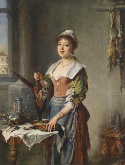 Wildbrethändlerin von Hermann Kern